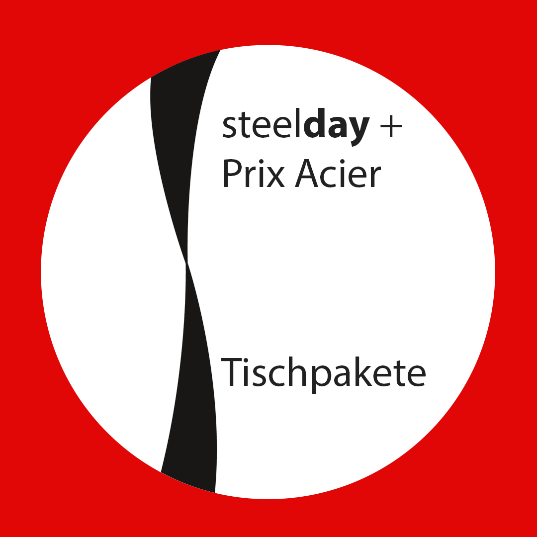 Tische steelday + Prix Acier 2026