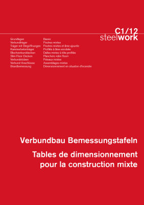 C1/12 Verbundbau Bemessungstafeln steelwork
