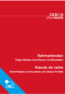 C9.B/15 Rahmenknoten Tr&#228;ger-St&#252;tzen-Anschl&#252;sse mit Stirnplatten steelwork 
